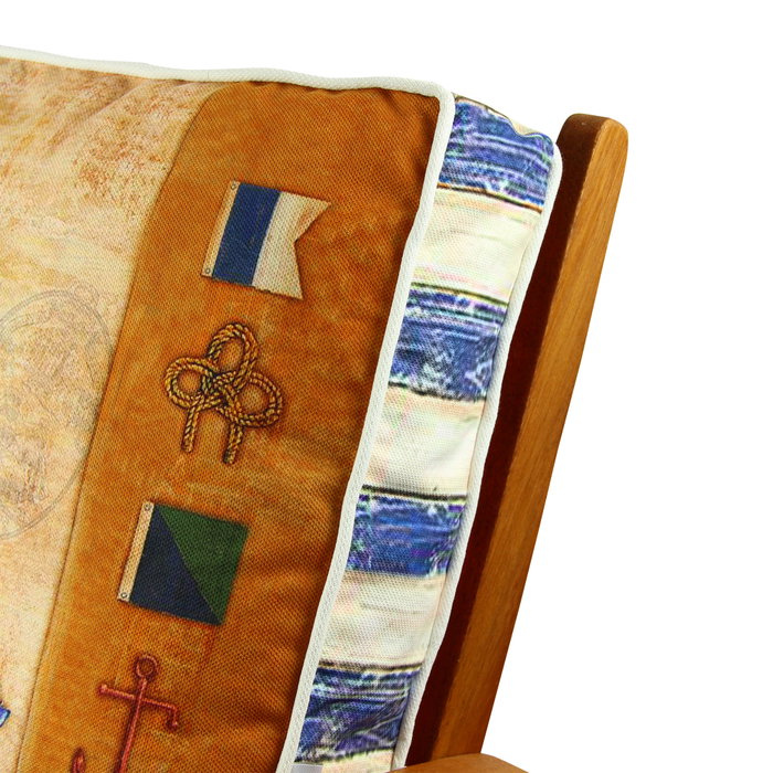 Aberto Design YM1018 Cojín de Lujo 42x42 cm, Mezcla de Algodón y Poliéster, Funda Extraíble para Comodidad y Estilo Duradero